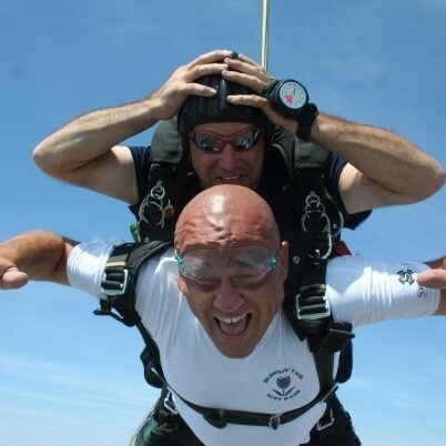 Jason Lama, Sales Trainer at My Nerdy Web Guy, Seen Skydiving