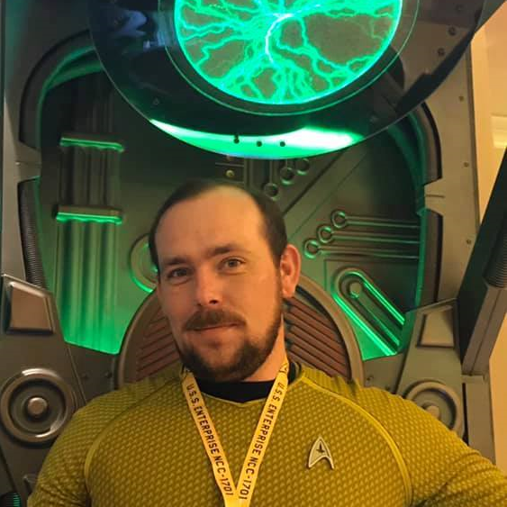 Randy S , Designer at My Nerdy Web Guy, Seen at a Star Trek Convention